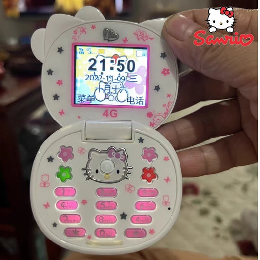 Sanrio Hello Kitty Flip Phone Kawaii K688 – Mini Phones for Kids & Collectors