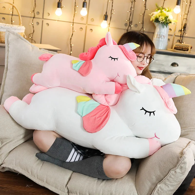 Kawaii Giant Unicorn Plush Toy – Soft Stuffed Animal for Kids - Image 6