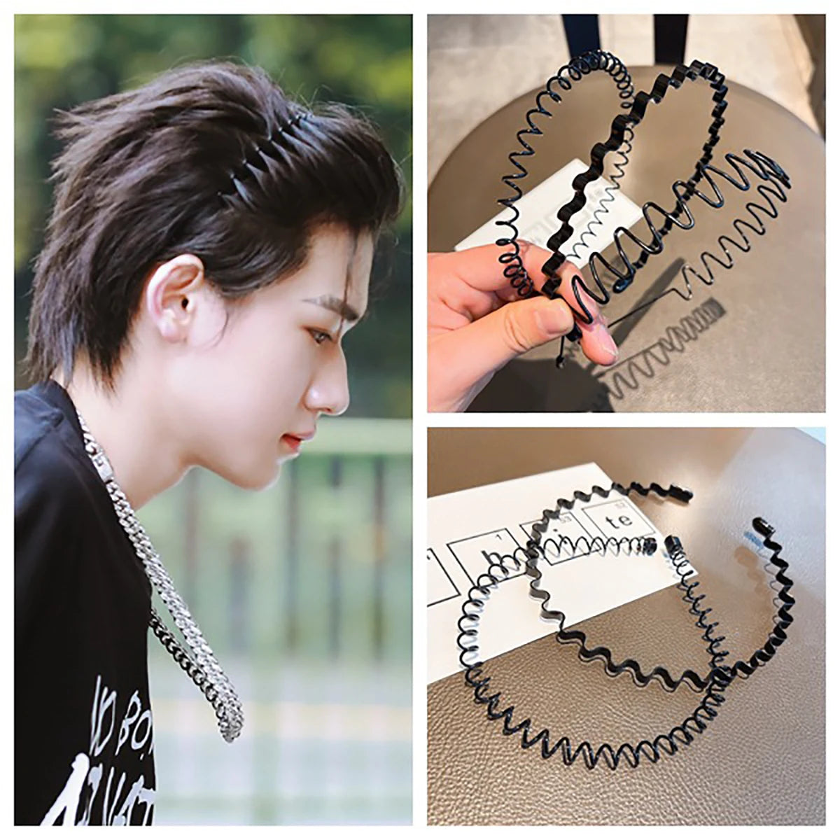 Men's and Women's Simplified Korean Fashion Hair Hoops - Image 3