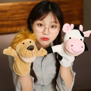 Hand Finger Puppets – Plush Cartoon Toys for Family Fun