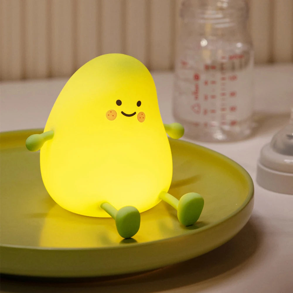Cute Silicone Nursery Pear Night Light - Image 6