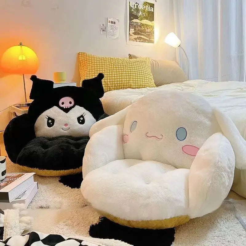 Aoger Big Size Cute Cinnamoroll & Black Kuromi Plush Cushion