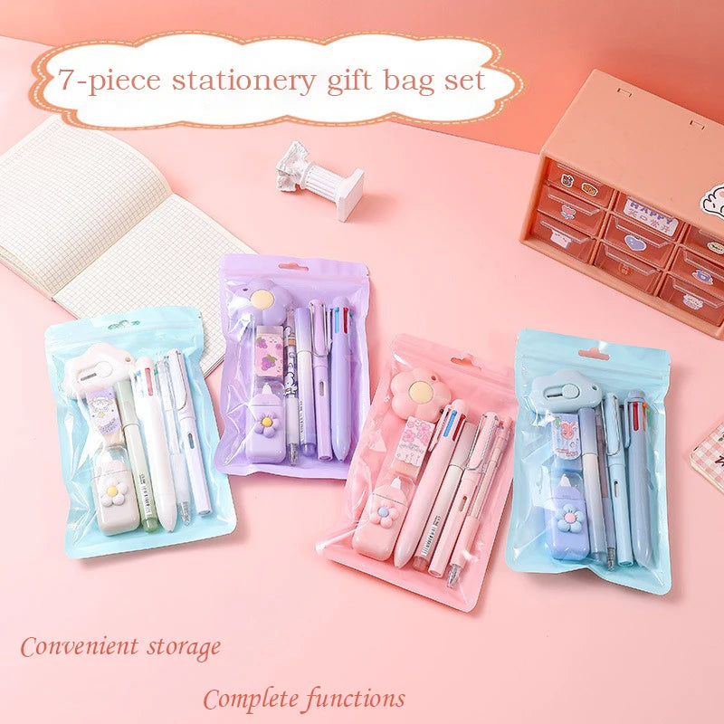 Kawaii Korean Stationery Set – Perfect for Students and Office Use