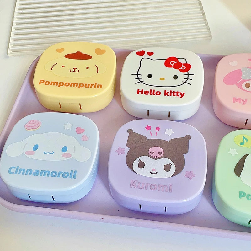 Kawaii Sanrio Contact Lenses Box – Cute and Portable Travel Case - Image 2