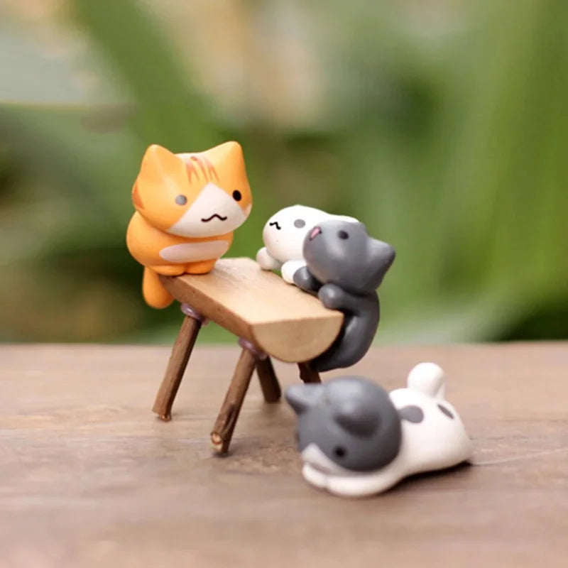 Charming Lucky Cat Miniatures – Perfect for Home & Garden Decor - Image 3