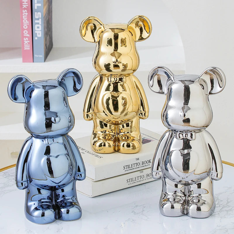 Aesthetic Bear Brick Ceramic Statue - Image 3