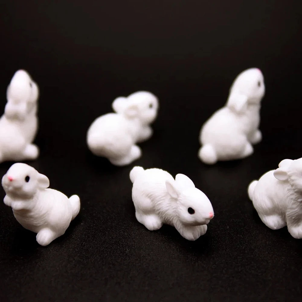 Mini Resin Rabbit Figurines - Image 2
