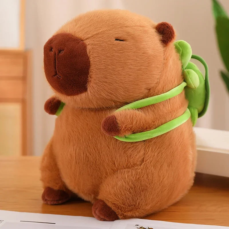 Adorable Strawberry Hat Capybara Plush Toy - Image 5