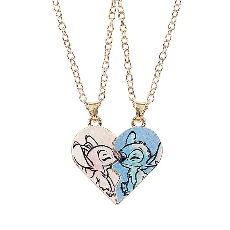 Disney Stitch Heart Necklace for Couples - Image 13