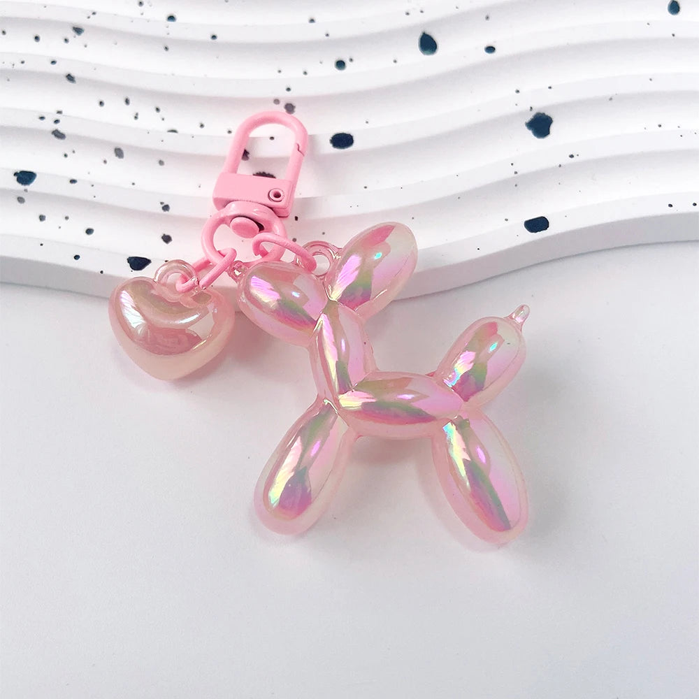 Cute Acrylic Cartoon Balloon Dog Keychains – Y2K Bag Pendant - Image 20