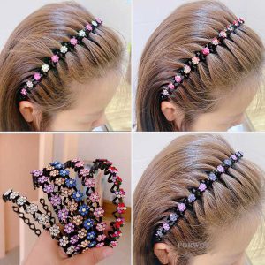 Elegant Non-Slip Rhinestone Hairbands – Stylish Accessories