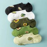 Avocado Crew Ankle Socks – Fresh & Fashionable Comfort 