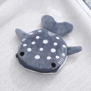 Kids’ Fashion Plush Bag with Shark Print