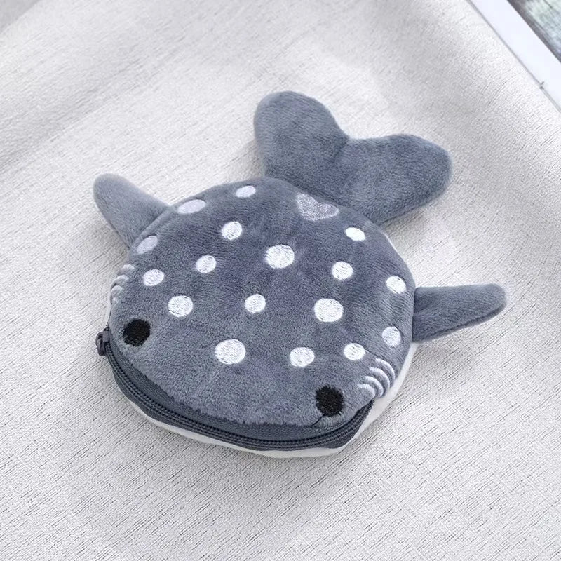 Kids’ Fashion Plush Bag with Shark Print