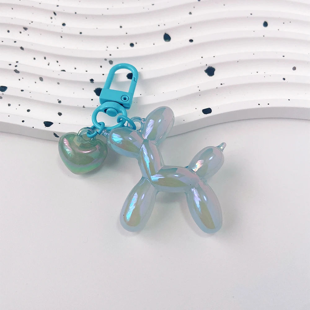Cute Acrylic Cartoon Balloon Dog Keychains – Y2K Bag Pendant - Image 34