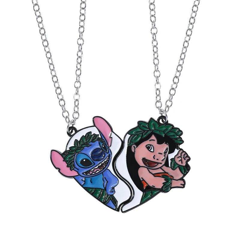 Disney Stitch Heart Necklace for Couples - Image 18