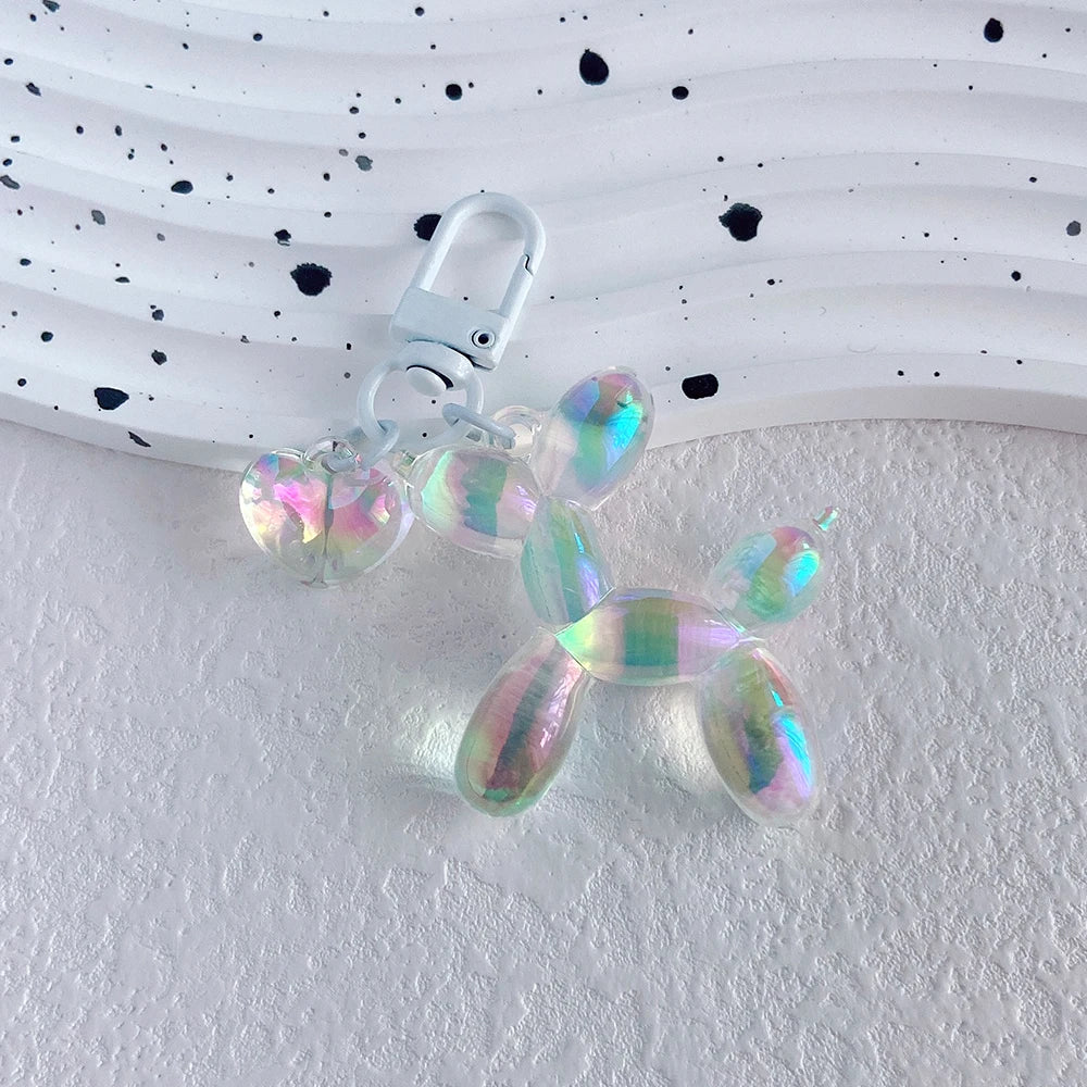 Cute Acrylic Cartoon Balloon Dog Keychains – Y2K Bag Pendant - Image 38