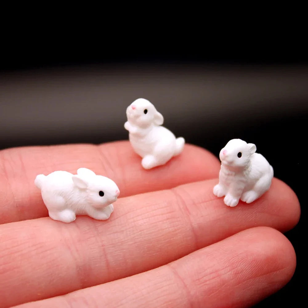 Mini Resin Rabbit Figurines - Image 3