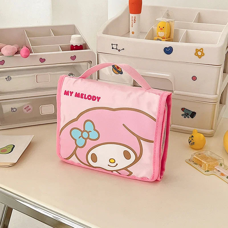 Kawaii Sanrio Large Capacity Folding Cartoon Makeup Bag - Image 8