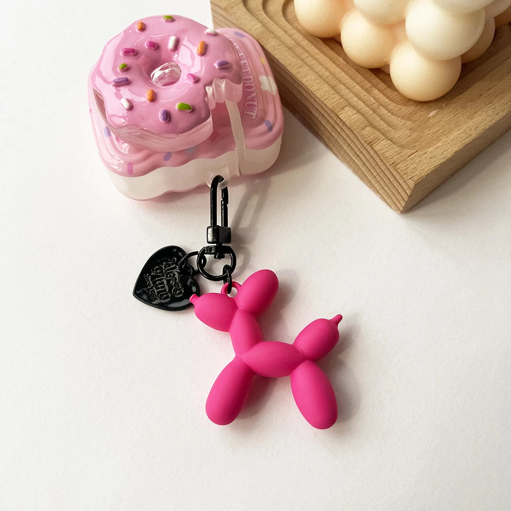 Cute Acrylic Cartoon Balloon Dog Keychains – Y2K Bag Pendant - Image 4