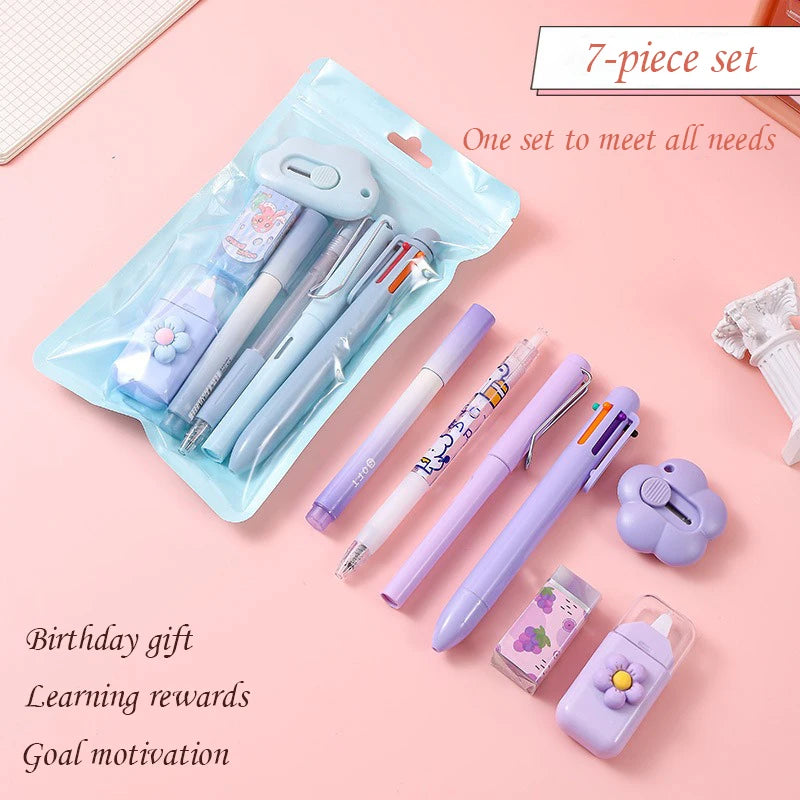 Kawaii Korean Stationery Set – Perfect for Students and Office Use - Image 2