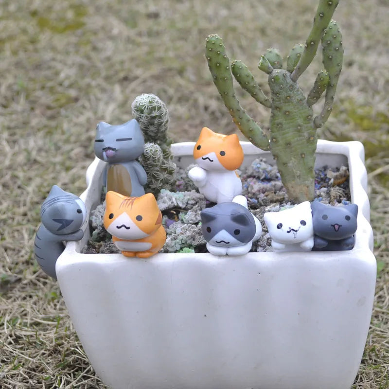 Charming Lucky Cat Miniatures – Perfect for Home & Garden Decor - Image 4