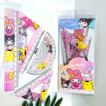Kawaii My Melody & Kuromi Student Ruler Set – School & Art Projects