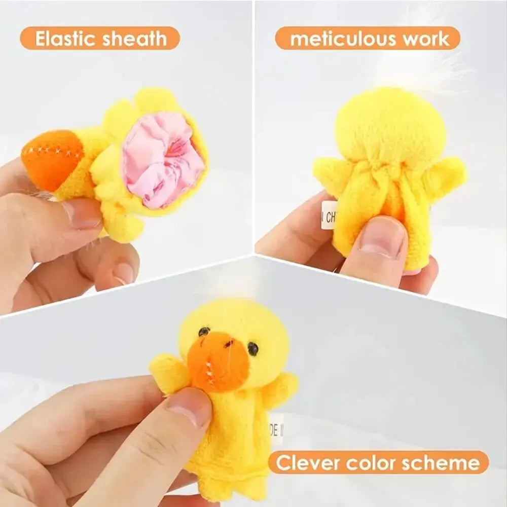 Cartoon Hand Doll Finger Puppet Set – Plush Toys for Early Education - Image 3