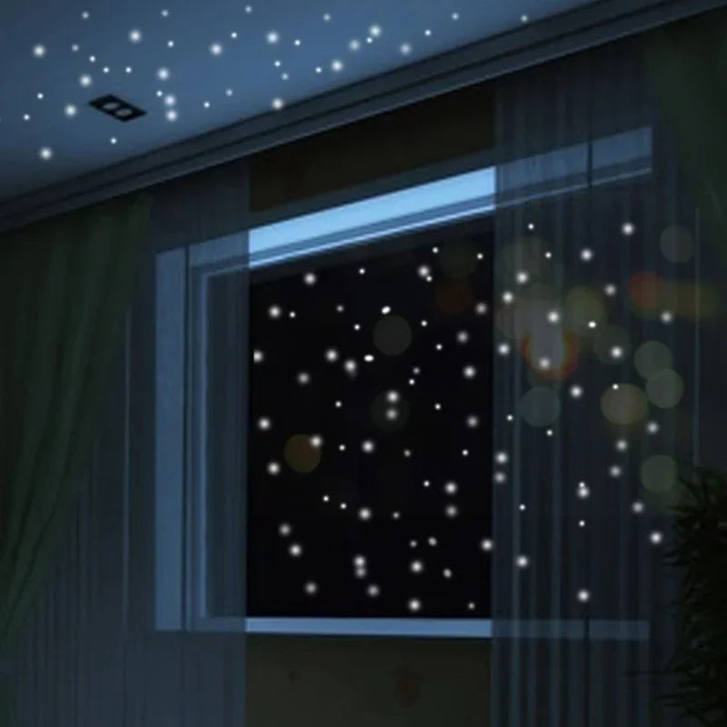 Illuminate Your Space with 407pcs Luminous Glow In The Dark Wall Stickers - Image 2