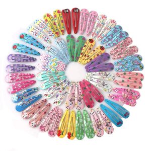 40Pcs Cute Cartoon Fruit & Animal Hair Clips for Kids
