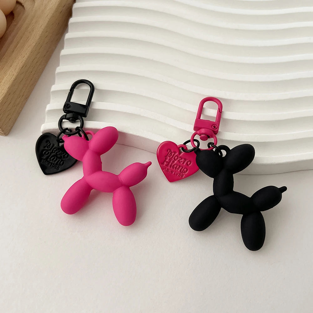 Cute Acrylic Cartoon Balloon Dog Keychains – Y2K Bag Pendant - Image 2