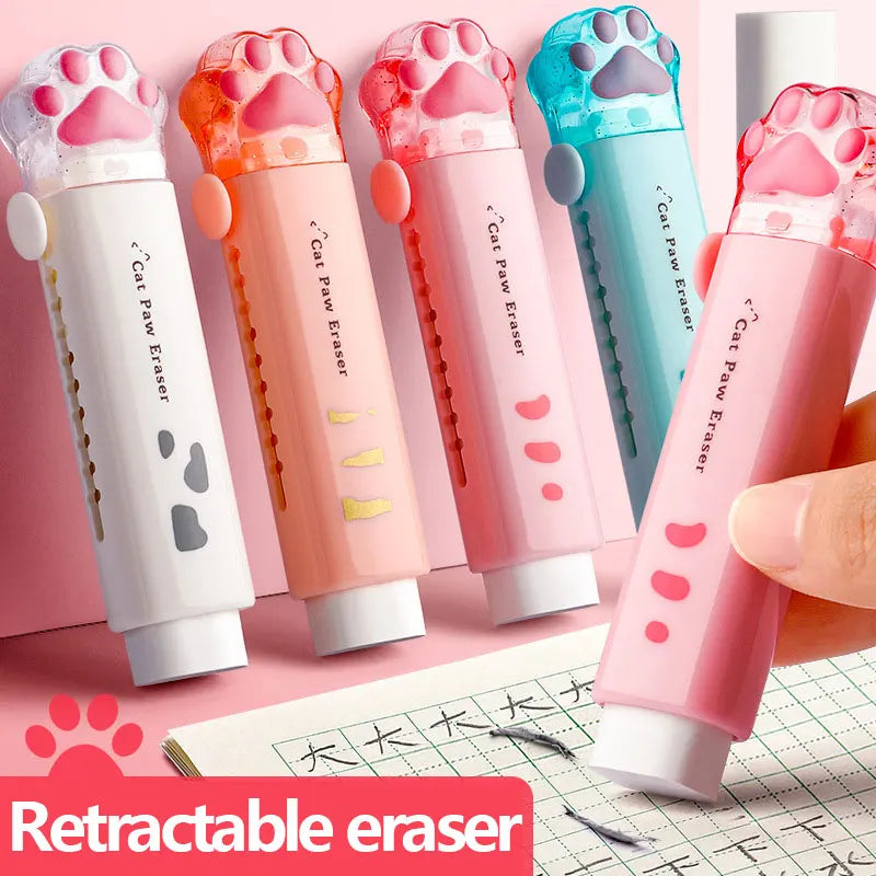 Kawaii Retractable Cute Cat Eraser