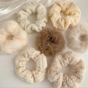 7/21 Pcs Women Hair Scrunchies Set – Plush Solid Hair Bands