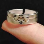 Cute Cat Dog Animal Couple Rings – Perfect for Valentine's Day 