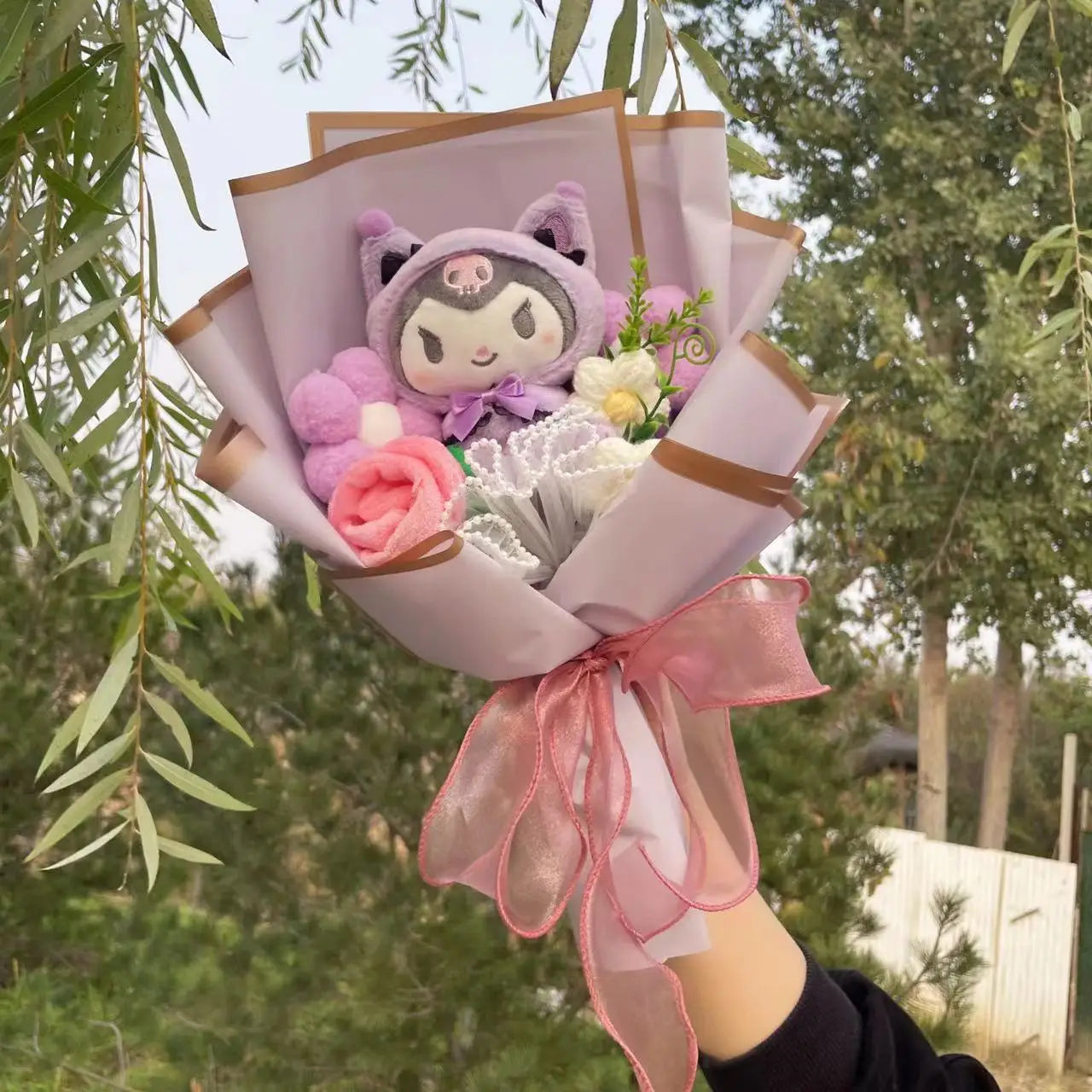 Kawaii Hello Kitty Cat Dolls with Artificial Flowers – Perfect Gift Bouquets - Image 7