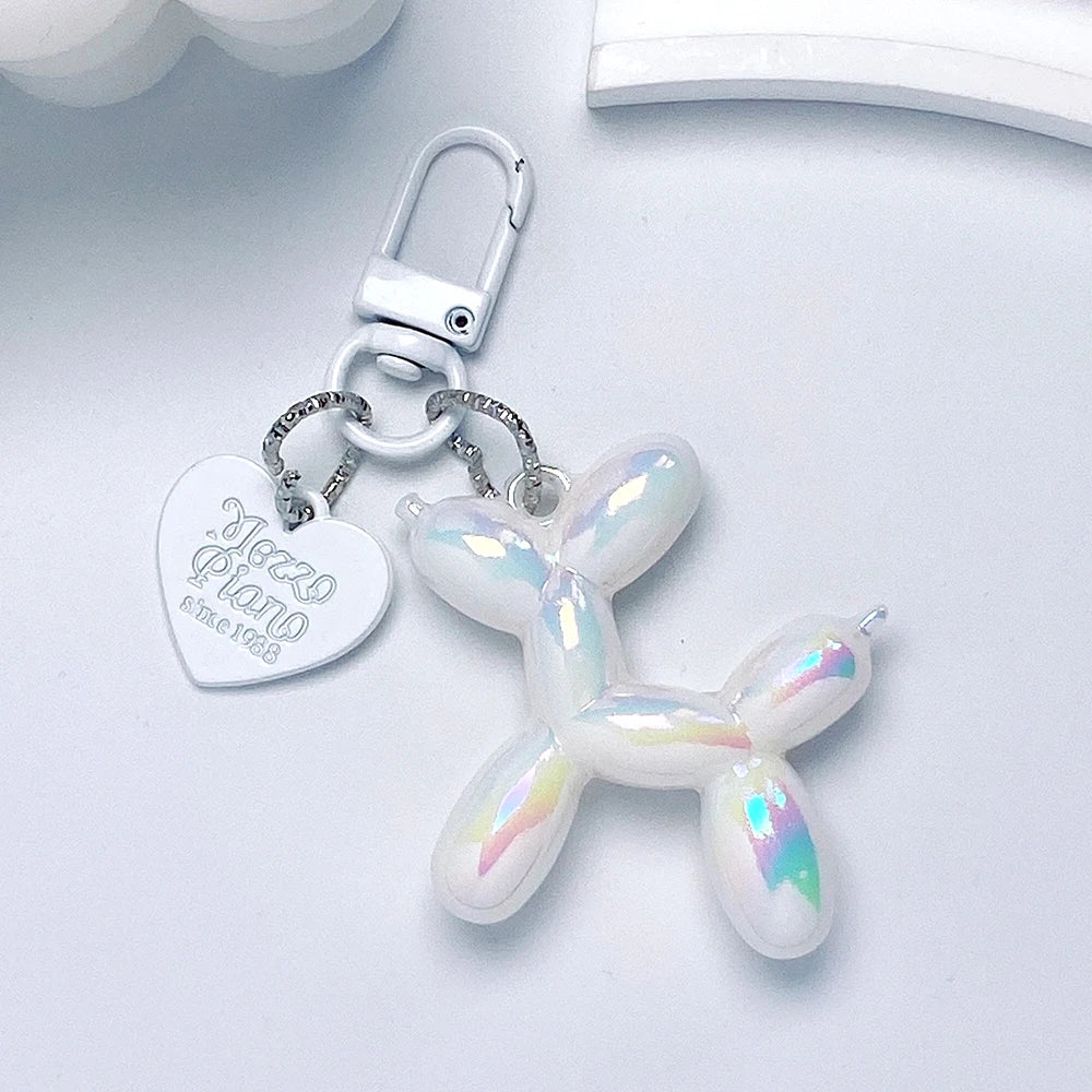 Cute Acrylic Cartoon Balloon Dog Keychains – Y2K Bag Pendant - Image 42