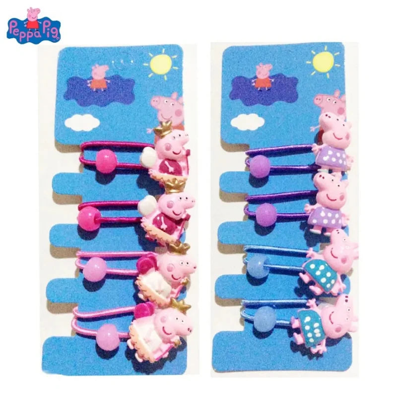 Peppa Pig Hair Accessories – Adorable Clips and Ropes for Kids - Image 3
