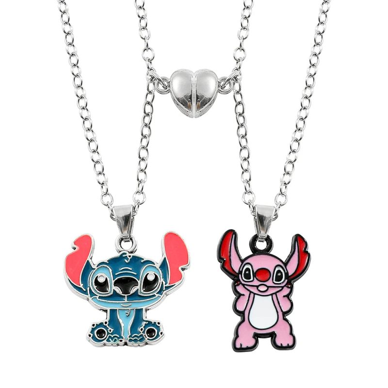 Disney Stitch Heart Necklace for Couples - Image 22