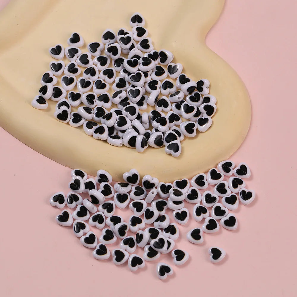 Adorn Your Creations with 10pcs I Love You Heart Beads - Image 5