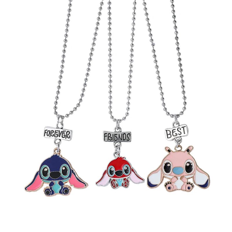 Disney Stitch Heart Necklace for Couples - Image 19