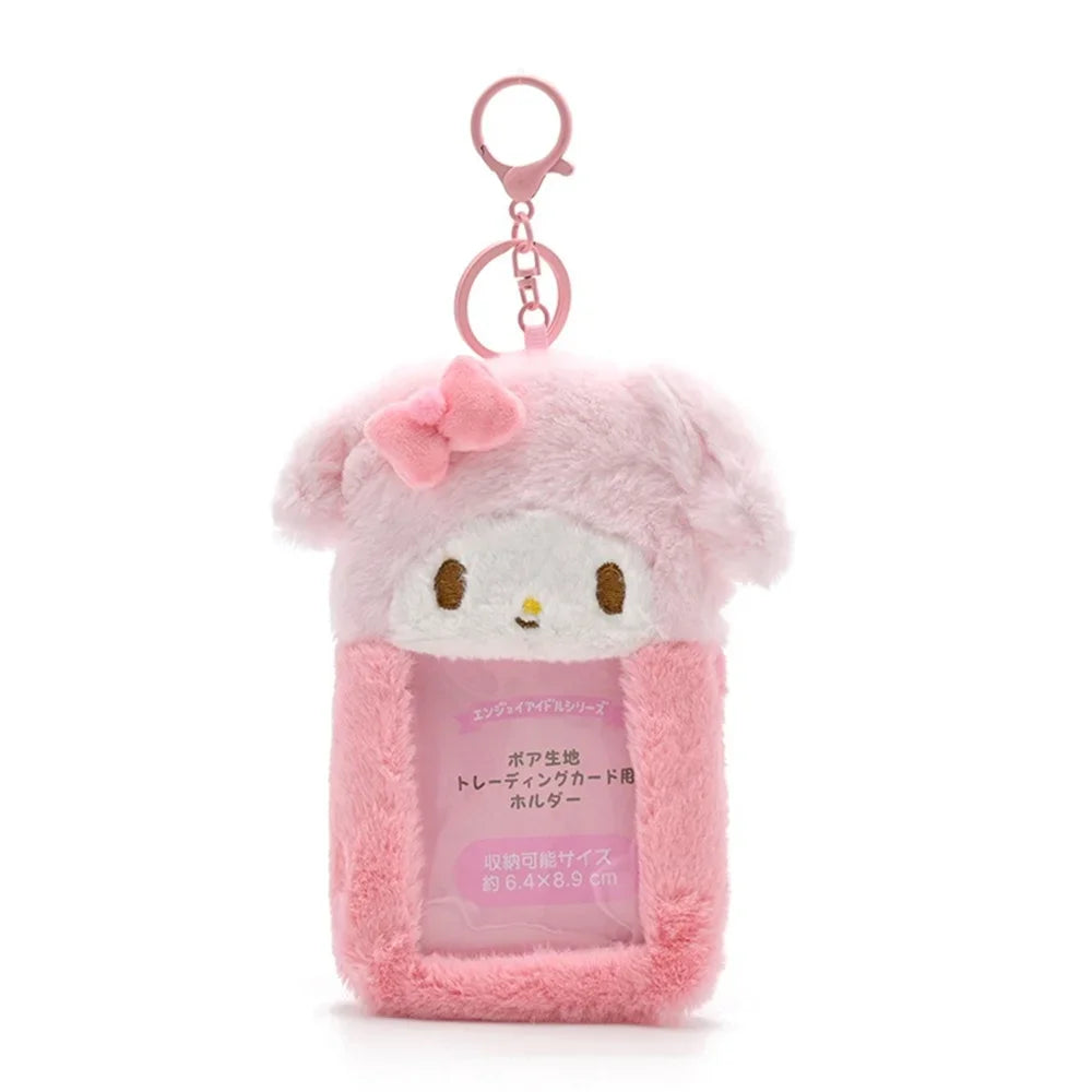 Cute Cartoon Kuromi Plush Card Case Keychain – Adorable Accessory - Image 9