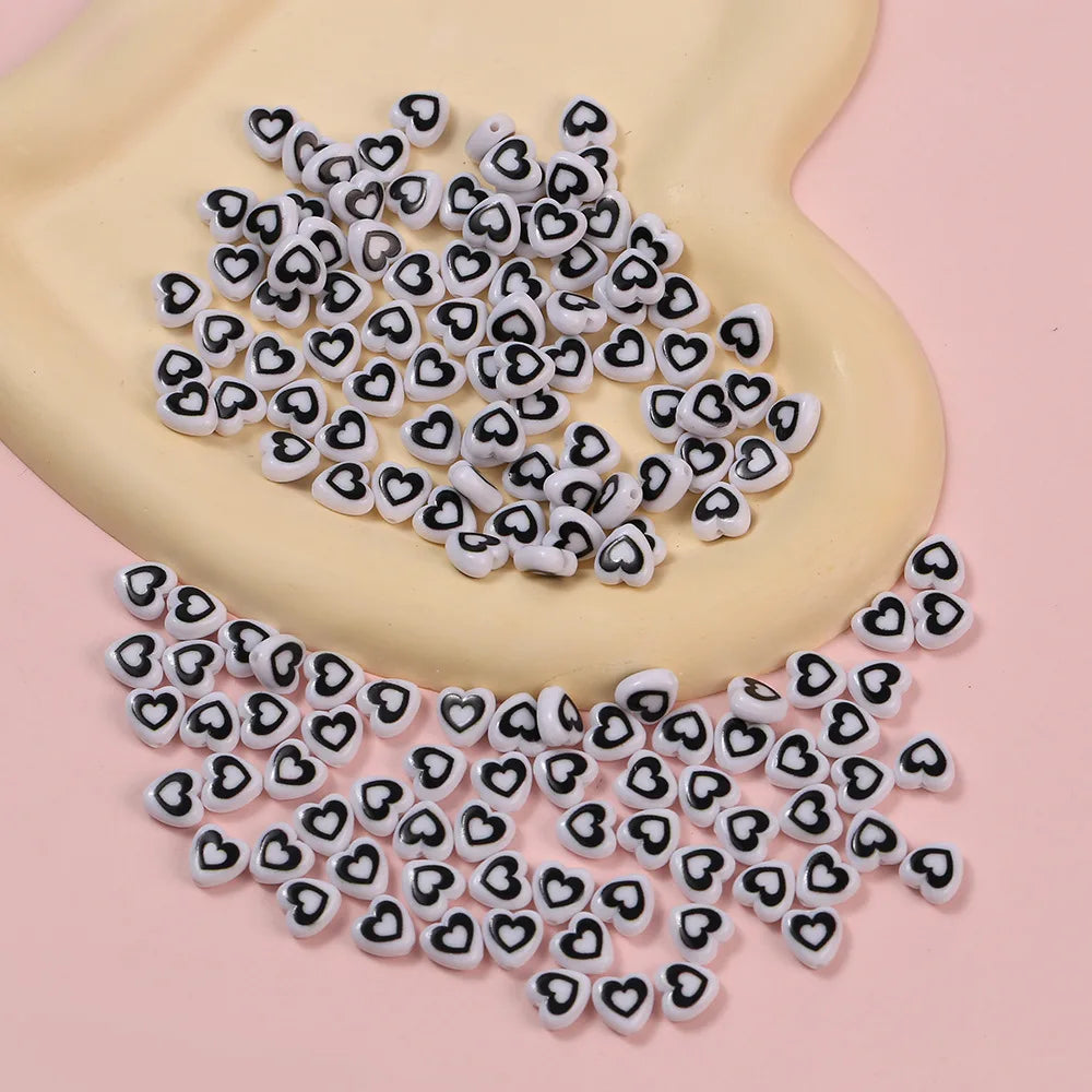 Adorn Your Creations with 10pcs I Love You Heart Beads - Image 4