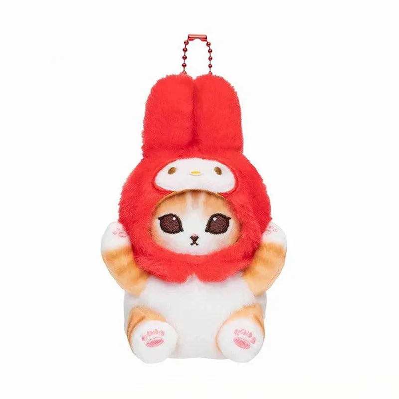 Kawaii Mofusand x Sanrio Plush Keychain – Adorable Backpack Pendant - Image 5