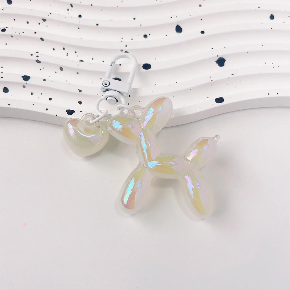 Cute Acrylic Cartoon Balloon Dog Keychains – Y2K Bag Pendant - Image 40