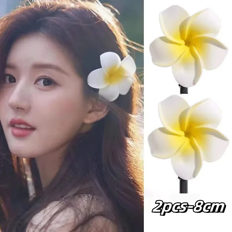 Plumeria Hair Clips – Fashionable Floral Accessories for Women and Girls - Image 9