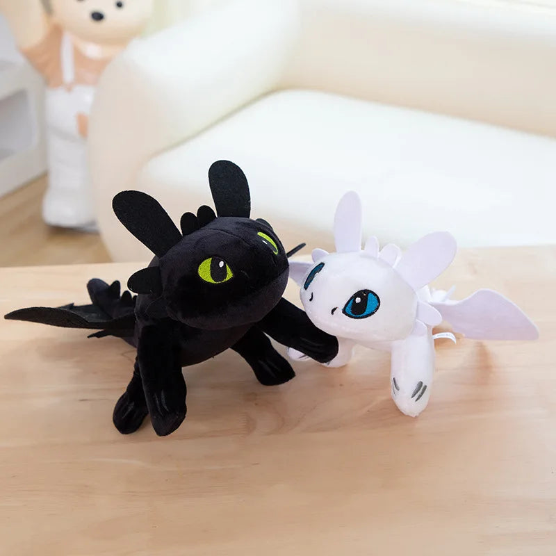 Giant Plushies Dragon Toys – White & Black Dinosaur Plush - Image 6
