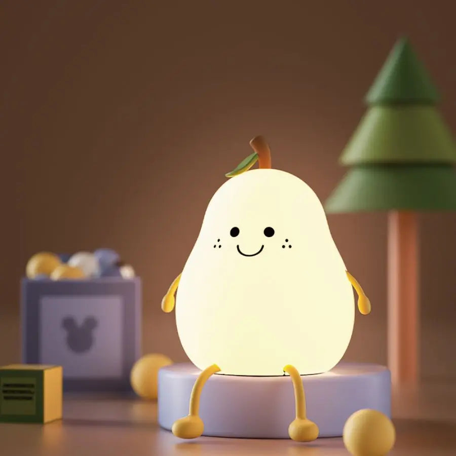 Cute Silicone Nursery Pear Night Light - Image 9