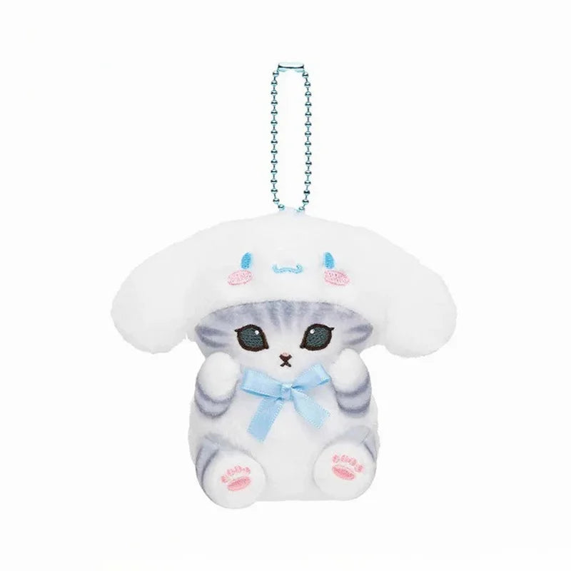 Kawaii Mofusand x Sanrio Plush Keychain – Adorable Backpack Pendant - Image 7