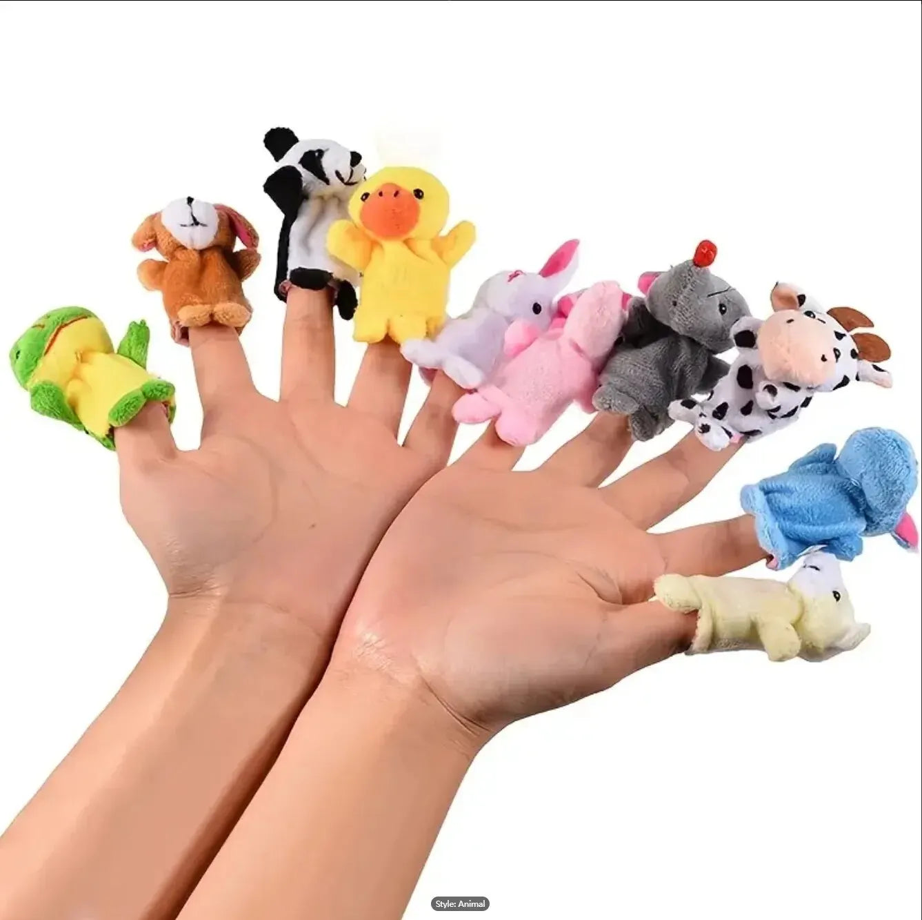 Cartoon Hand Doll Finger Puppet Set – Plush Toys for Early Education - Image 6