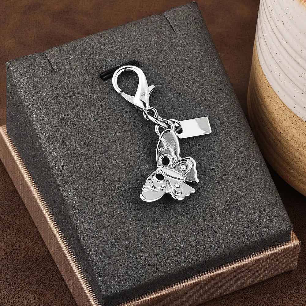 Exquisite High-end Bear Cherry Butterfly Keychains for Women - Image 13